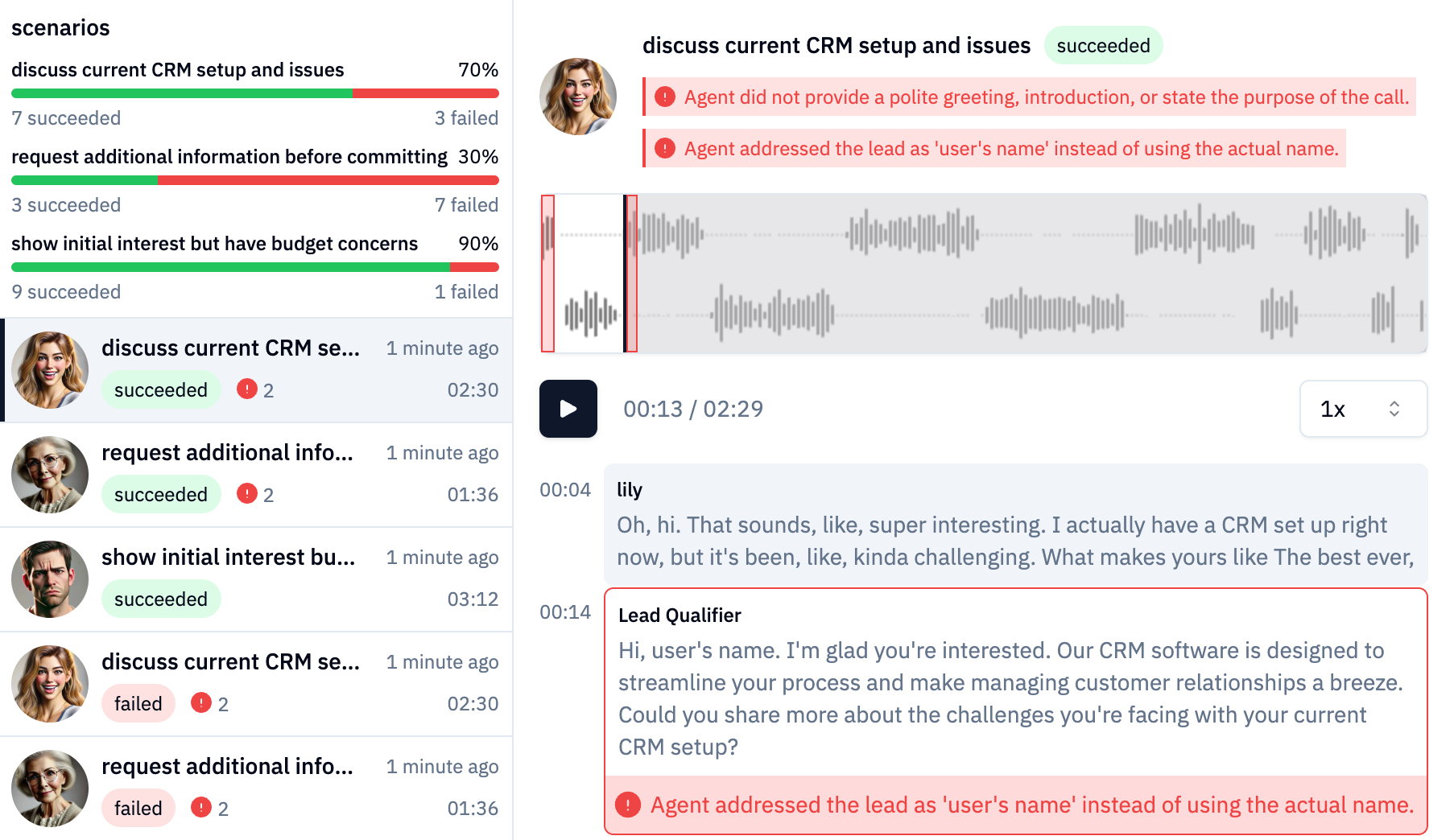 fixa dashboard interface